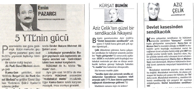 12 YIL ÖNCE 5 YTL'YE MEMURLARI SATAN SENDİKALARI UNUTMADIK