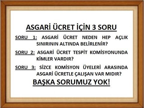 BAĞIMSIZ YAPI-İMAR SEN: 1.603 TL’LİK ASGARİ ÜCRET, YİNE AÇLIK SINIRINI AŞAMADI.