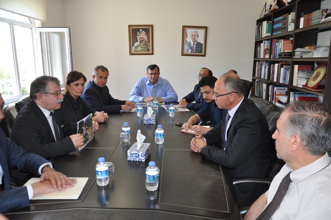 FİLİSTİN BÜYÜKELÇİLİĞİNE GAZZE TAZİYESİ DESTEK ZİYARETİ