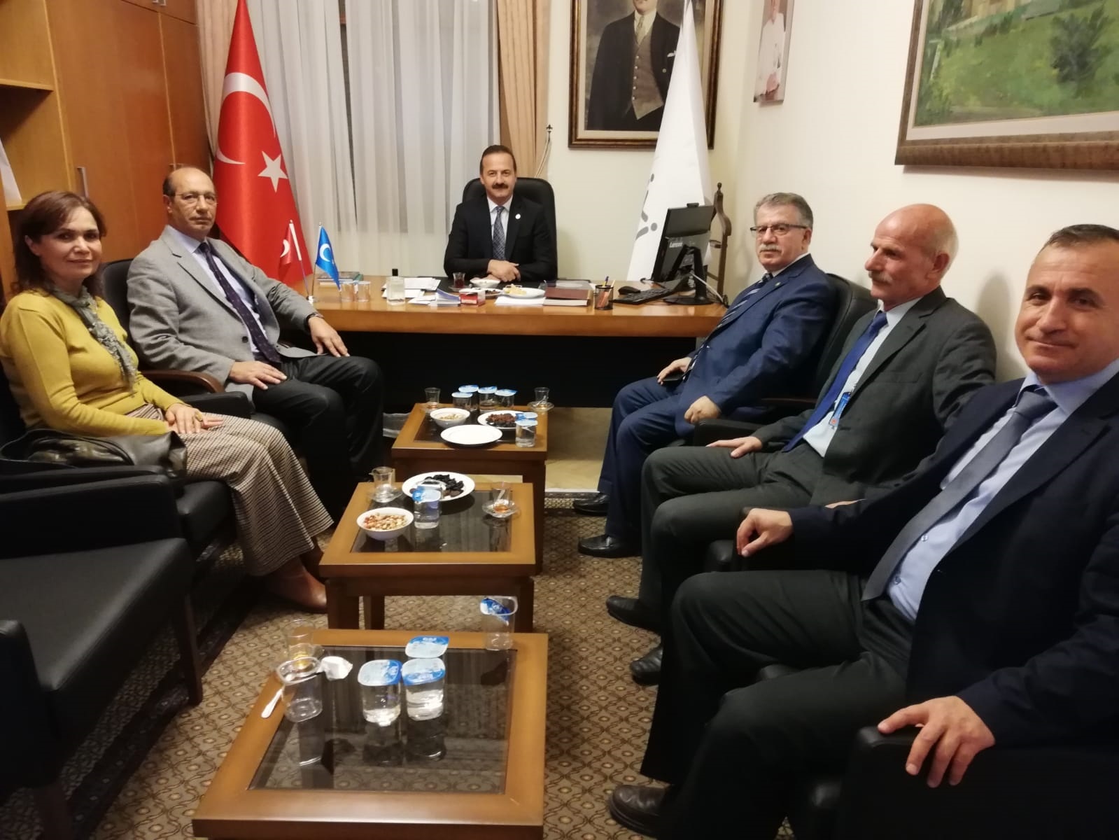 BASK’TAN İYİ PARTİ GRUPBAŞKANVEKİLİ YAVUZ AĞIRALİOĞLU’NA ZİYARET.