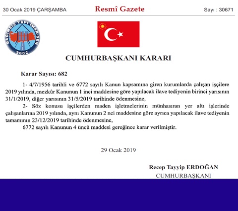 KAMU İŞÇİLERİNE İLK İKRAMİYE 31 OCAK’TA, MEMURLARA YİNE YOK.