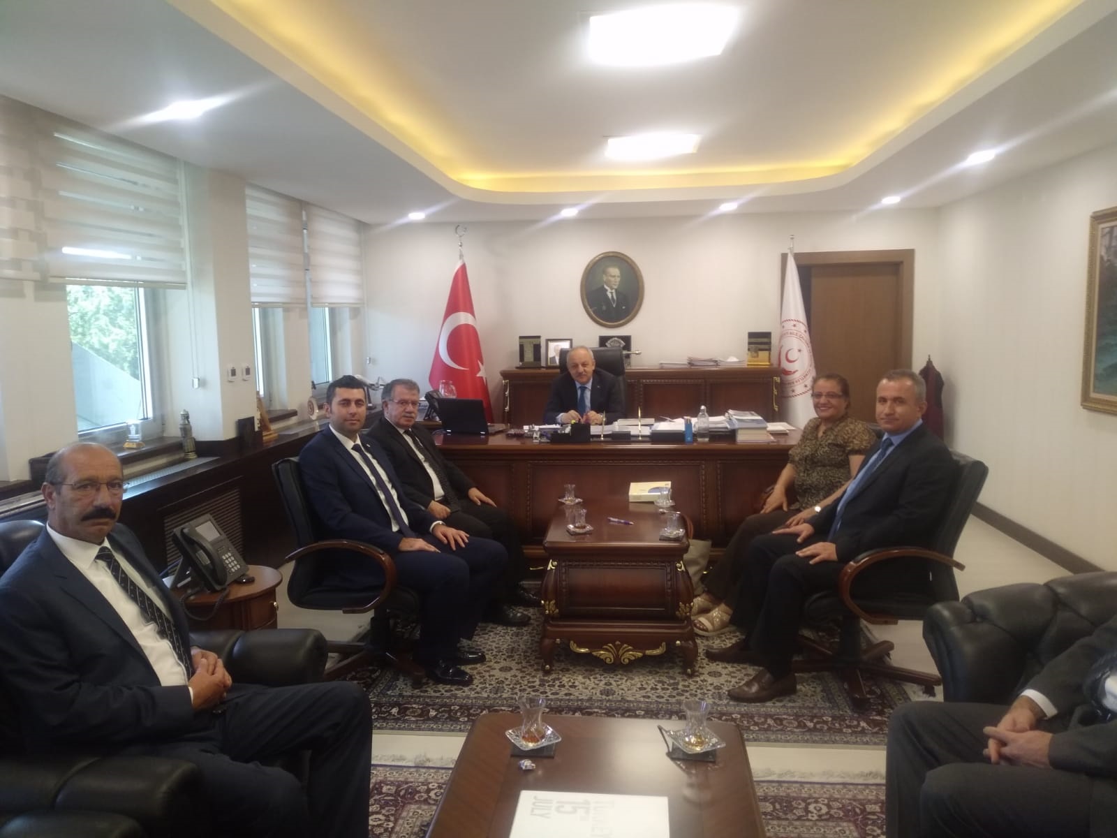 AİLE, ÇALIŞMA VE SOSYAL HİZMETLER BAKAN YARDIMCISI AHMET ERDEM’İ  ZİYARET