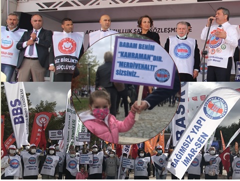ANITPARK’TAN HAYKIRDIK: “TOPLU SÖZLEŞMEYİ DE % 1’LİK KOTA HUKUKSUZLUĞUNU TANIMIYORUZ!”